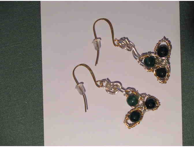 Celtic Knot Jade Earrings