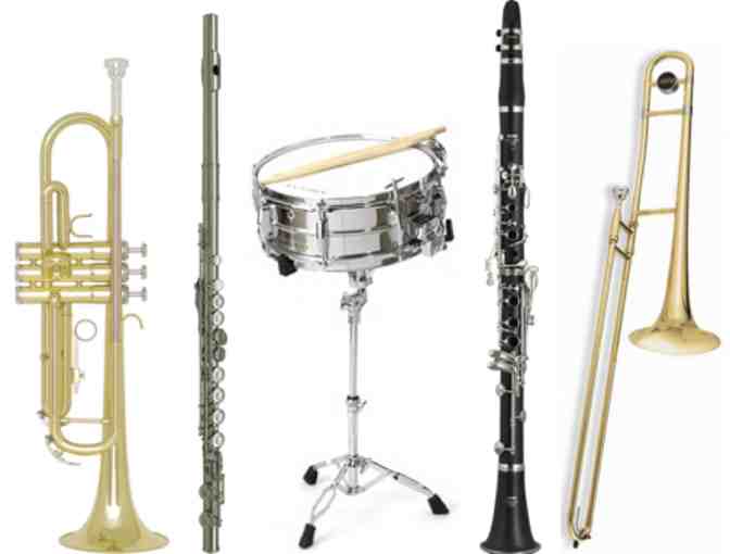BAND Instrument Rental for One School Year - GREAT FOR 2014 5TH GRADERS STARTING BAND