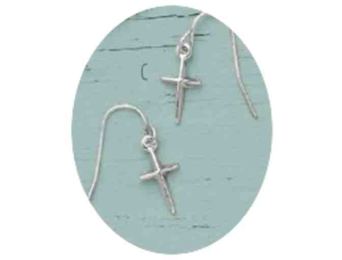 Shine Silver Cross Necklace and Earring Set from Premier Designs