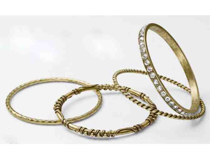 Lavish Blooms Necklace, Basket Weave Earrings & Stacksational Bracelets by Premier