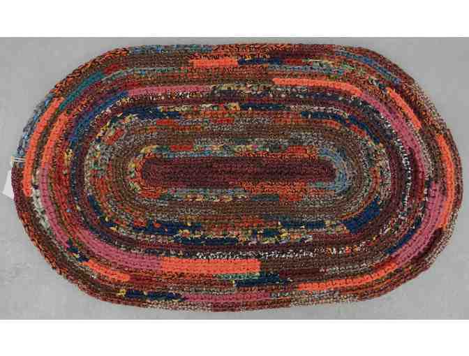 Hand Crocheted Oval Cotton Rug