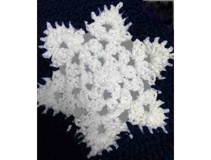 Handmade Crochet Snowflake Blanket