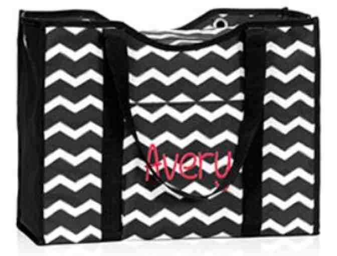 All Day Black Chevron Organizing Tote and $31 Gift Certificate from Thirty-One