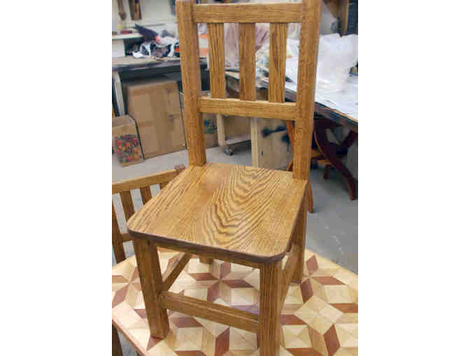 Children's table and two chairs: Segmented top