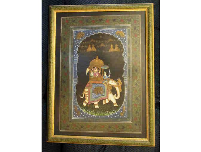 Art: Original hand-painted art piece, purchased in Pakistan