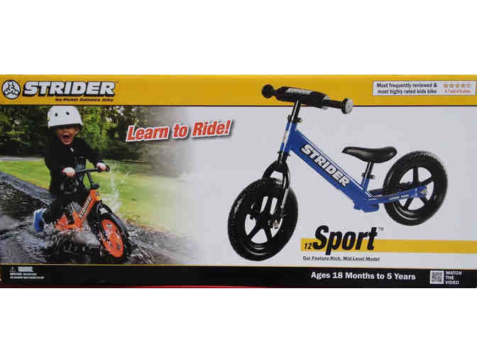 Child's Blue Strider bike