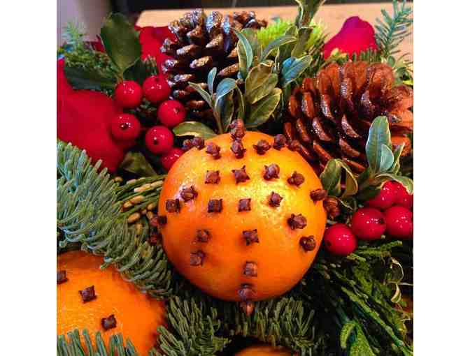 Flowers: Certificate for a Christmas arrangement or wreath by Phoebe Brubaker--Goshen Merc