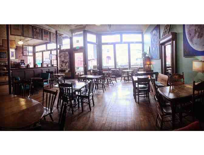 Beverage: The Electric Brew $50 gift certificate. Goshen Merchants Care.