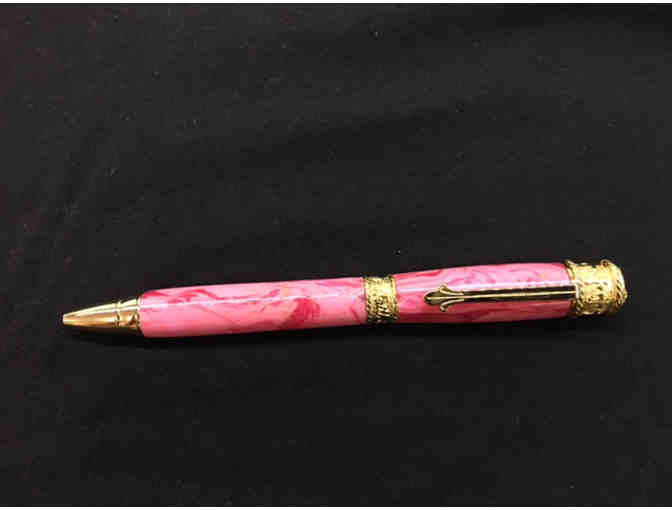 Hand-turned art pen, by Orin Martin - 'Faith, Hope, Love pen'