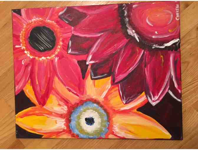 Paint Bar Madison $35 Gift Card Plus Flower Power Painting