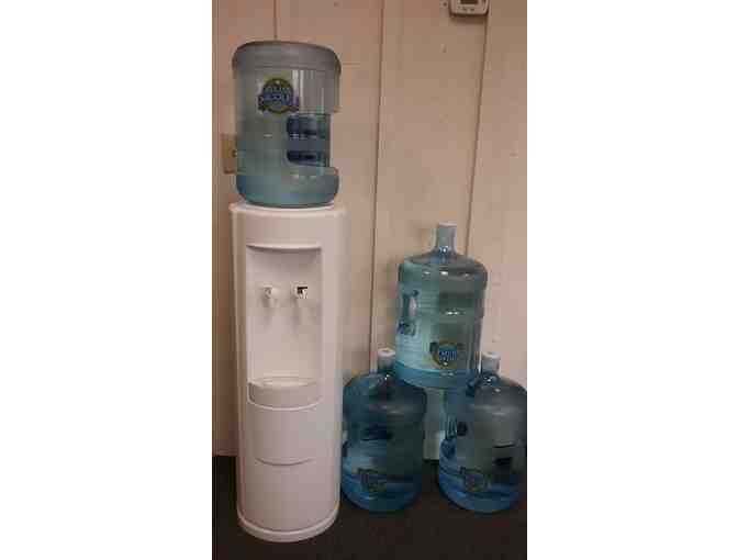 Water Cooler Plus 4 Five-Gallon Bottles of Water From Fox Water