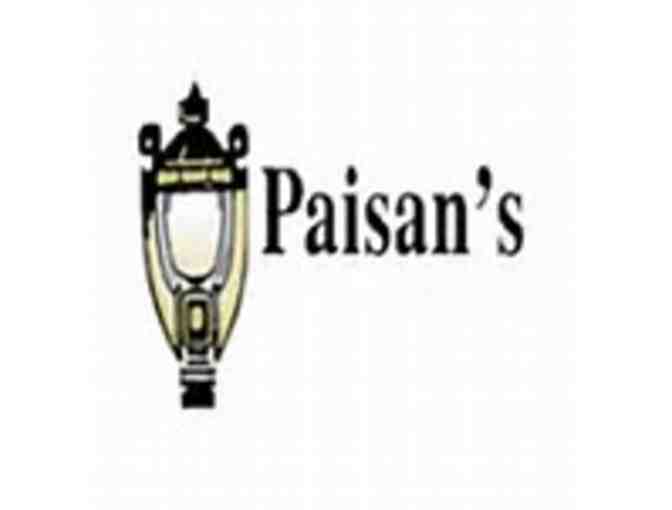 $25 Gift Certificate to Paisan's or Porta Bella