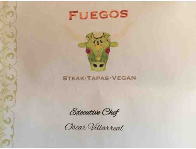 Fuegos Steak Tapas Vegan. Vino y Tapas for Four. Tapas and Beverages. - Photo 1