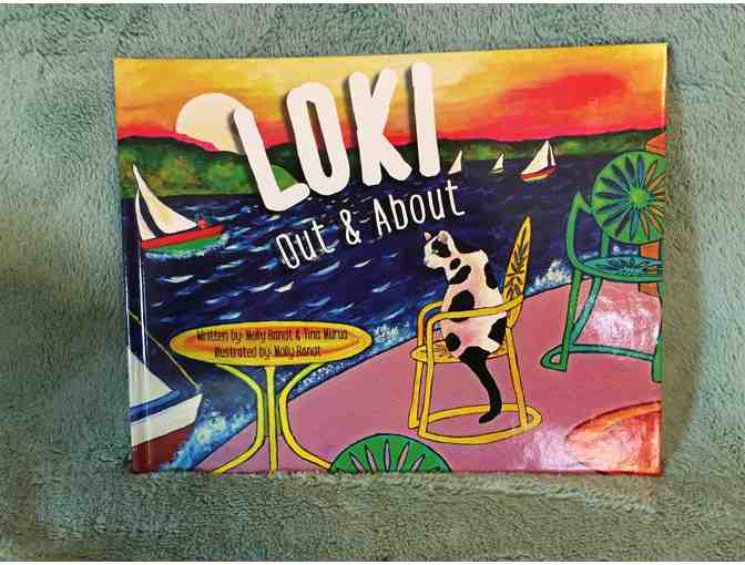 Loki Out and About childrens book; greeting cards and print (8x8').