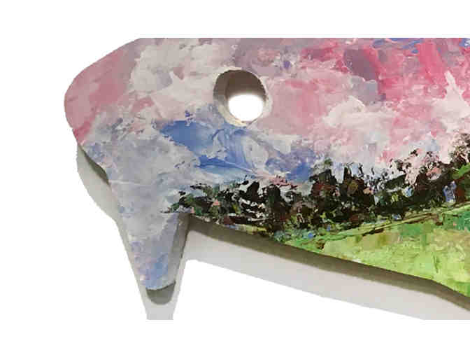 'Red Barn as Dusk Descends' - by Cathy Marie Michael