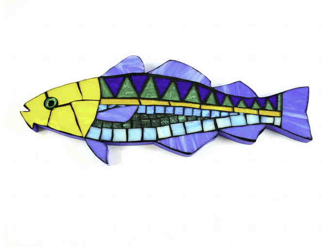 Glass Mosaic Cod By April Frost