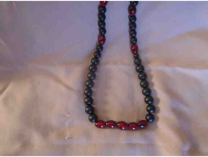 Black and Red Bead necklace