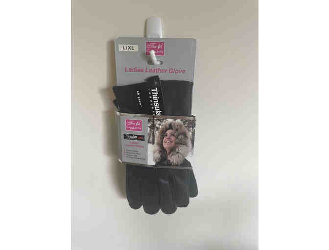 LADIES LEATHER GLOVE WITH THINSULATE LINING