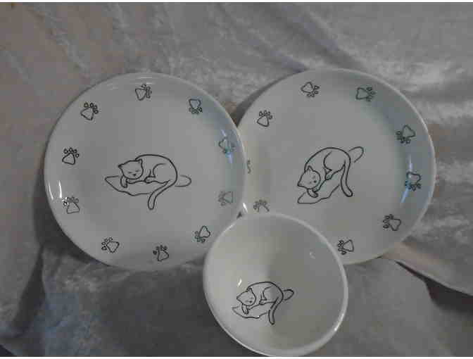 Cat DInner Set with Mats