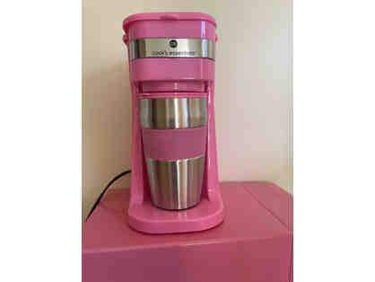 Cooks Essentials-Individual Coffee Maker in Pink