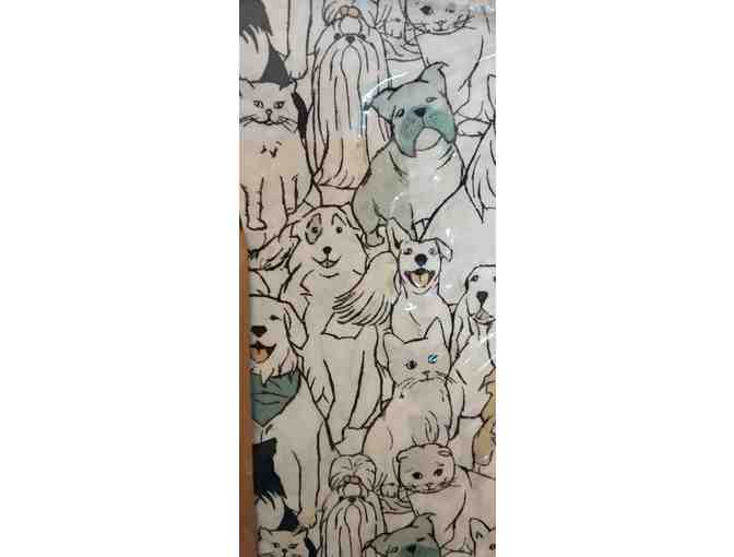 Cotton Collection Twin Sheet Set-Dogs and Cats