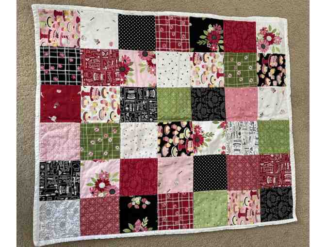 Handmade Pink & Red Quilt