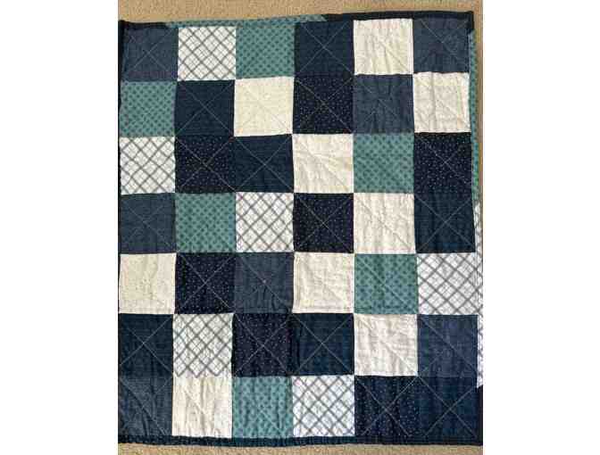 Handmade Blue & White Quilt
