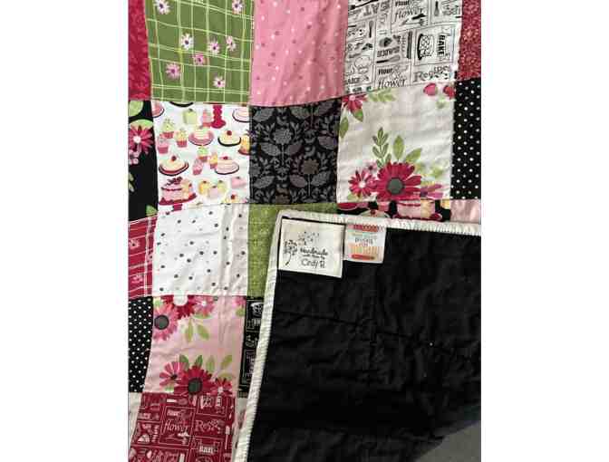 Handmade Pink & Red Quilt