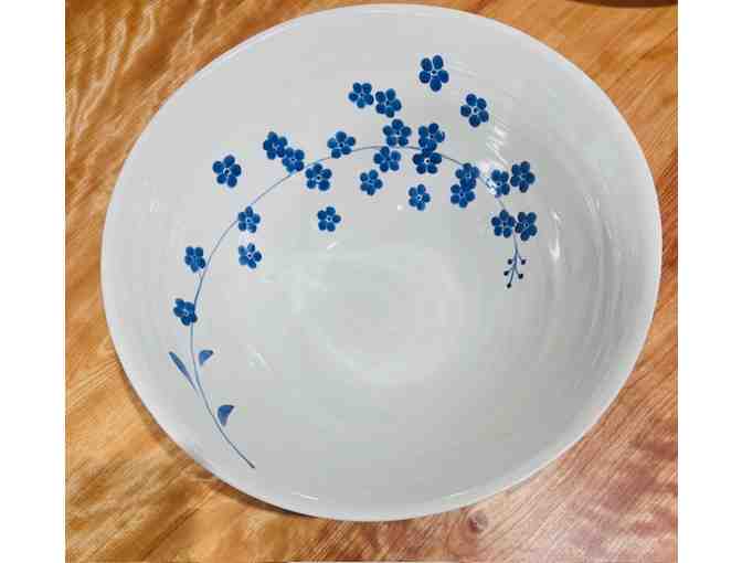 'Forget-Me-Not' Handcrafted Stoneware Bowl by Miranda Thomas