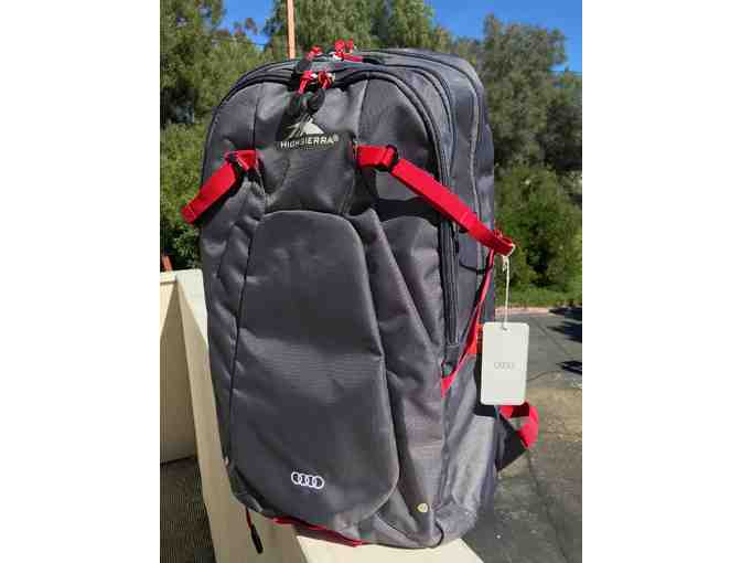 Audi Backpack (Grey with Red Trim)