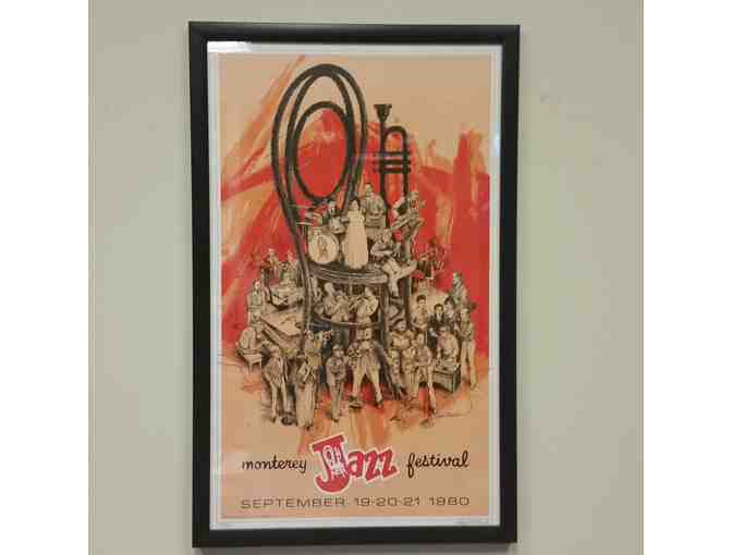 Framed Monterey Jazz Festival Poster by James Michaelson from 1980
