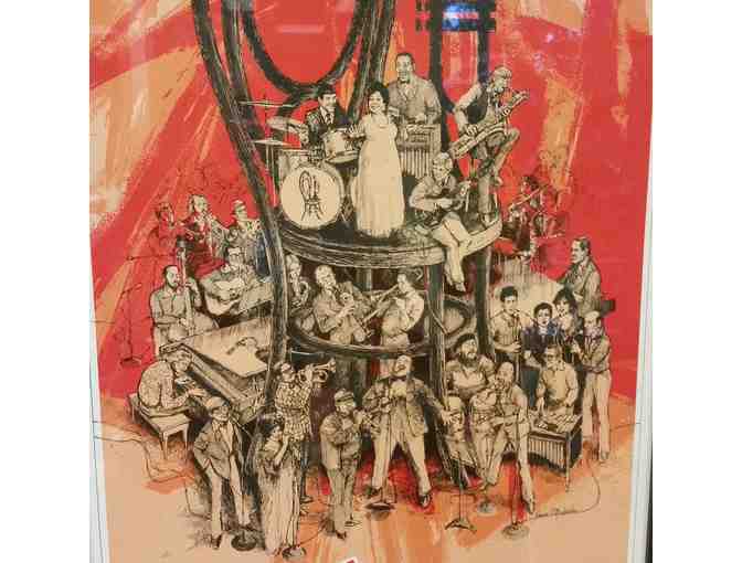 Framed Monterey Jazz Festival Poster by James Michaelson from 1980