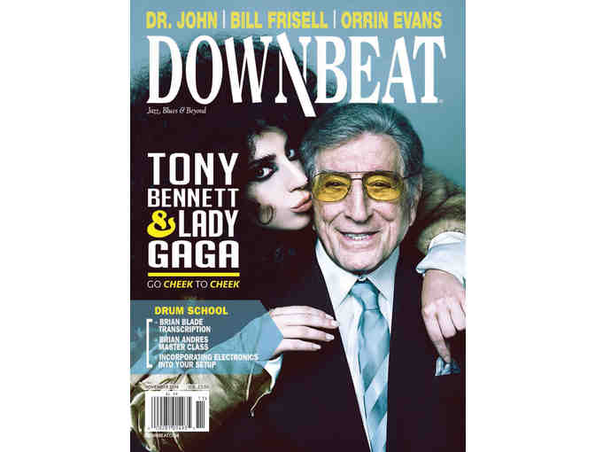 Basket of DownBeat Magazine 'Goods' & Blue Microphones Headphones
