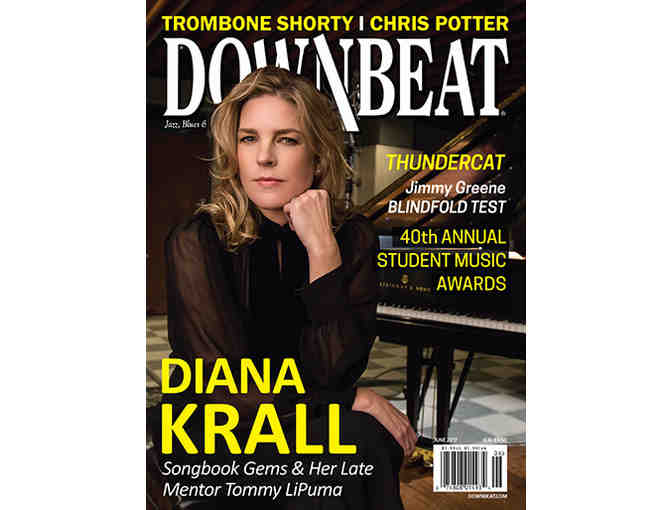 Basket of DownBeat Magazine 'Goods' & Blue Microphones Headphones