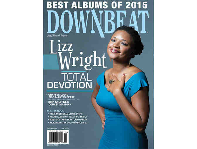 Basket of DownBeat Magazine 'Goods' & Blue Microphones Headphones