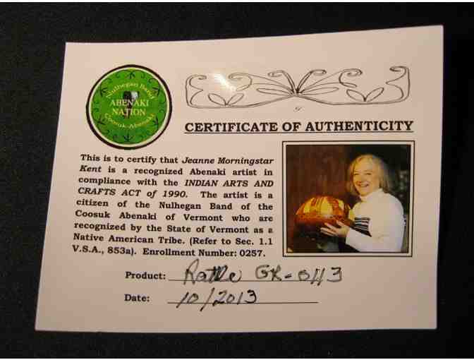 Gourd Rattle, by Jeanne Morningstar Kent