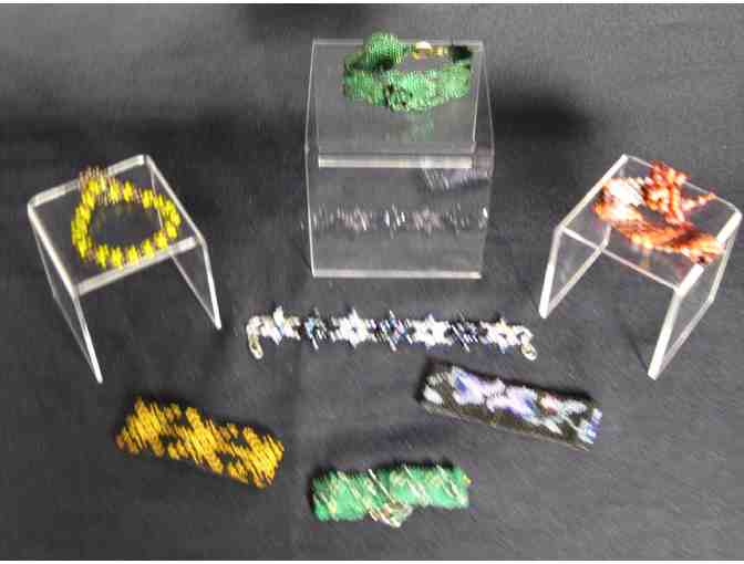 Beaded Bracelets, group of 7 -- on-line bidding only