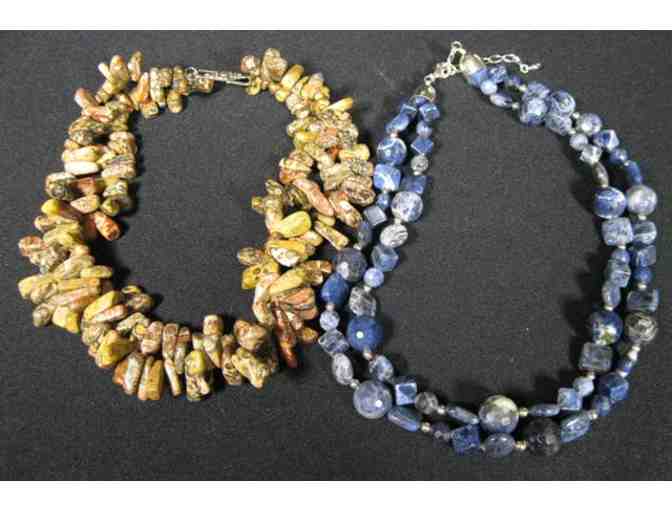 Jasper Necklace and Sodalite Necklace