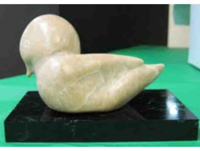 'Young Lady,' Alabaster Bird Sculpture, by Alan Gepfert