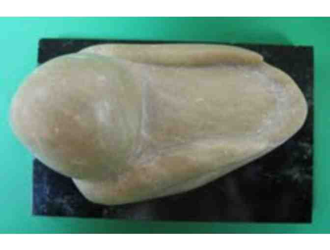 'Young Lady,' Alabaster Bird Sculpture, by Alan Gepfert