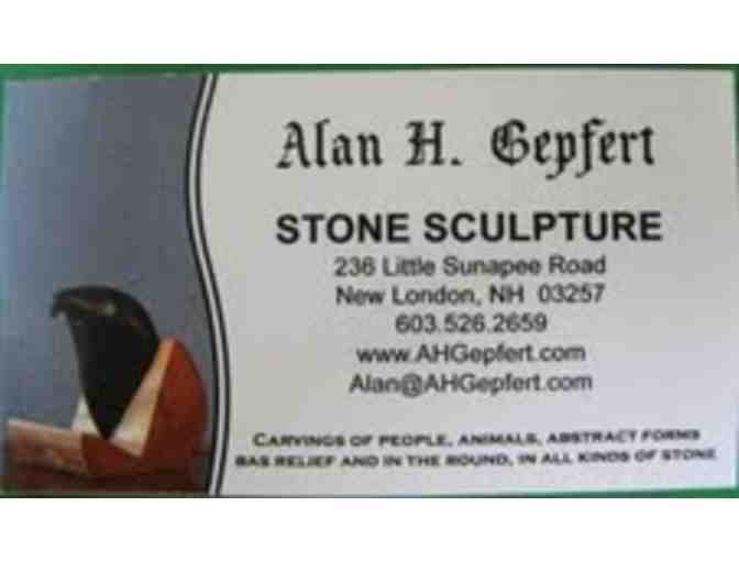 'Young Lady,' Alabaster Bird Sculpture, by Alan Gepfert