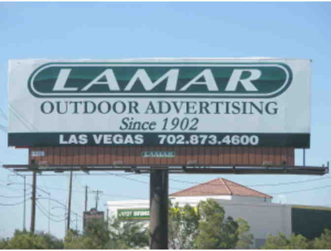 Advertise your business on a Lamar billboard for 8 weeks