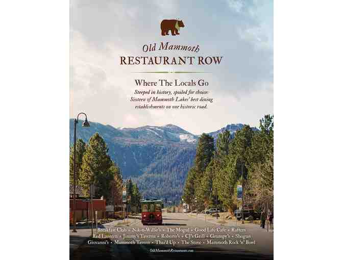 Old Mammoth Restaurant Row lunch tour in Mammoth Lakes
