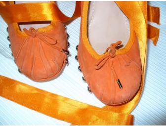 Jean Paul Gaultier - Orange Ribbon Heels (size 9)