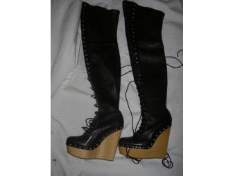 Guilty Brotherhood - Brown Leather Boots (Size 8)