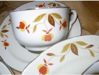 Vintage Autumn Leaf Jewel Dinnerware for 12