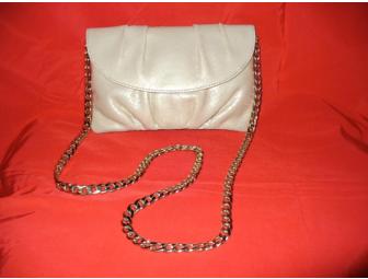 Snake-embossed Leather Clutch from Talbots