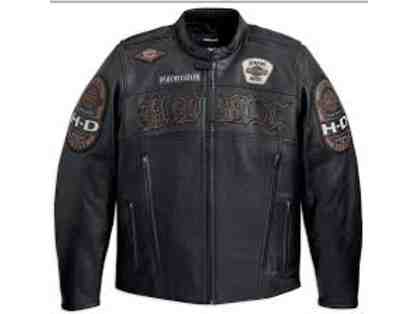 Harley Davidson Leather Riding Jacket ($470 Value) & X-large T-Shirt