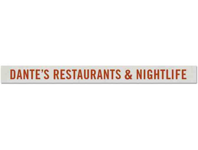 $50 Gift Certificate to Dante's Restaurants, Inc.