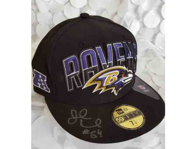 Offensive Lineman John Urschel signed Baltimore Raven's Hat